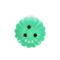 Preview: Flacher Kerzenhalter Blume grün