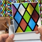 Preview: Fliesenaufkleber Buntglas 15x15