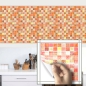 Preview: Fliesenaufkleber Mosaik Rot-Orange 20x20