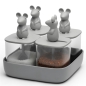 Preview: Seasoning Behälter Set Lucky Mouse mit Tablett