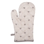 Preview: Ofenhandschuh Hearts Beige-Grau