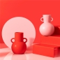 Preview: Vase Amphora Rosa Small