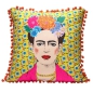 Preview: Frida Kahlo Kissen Gelb Version2