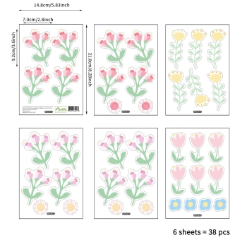 38 Aufkleber Blumen & Blüten