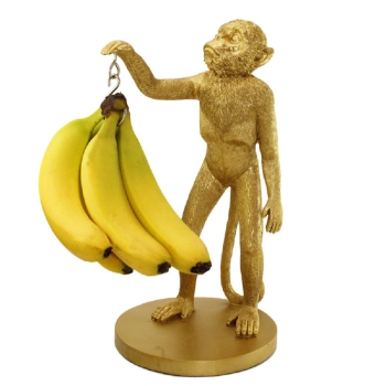 Bananenhalter Affe Gold