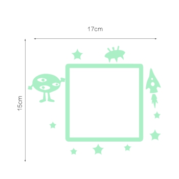 Lichtschalter Aufkleber Space