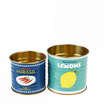 Aufbewahrung Mini Dosen-Set Lemons and Harissa