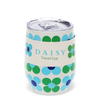 Thermo Kaffeebecher Daisy Blau-Grün