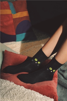 Cat Socks Schwarz