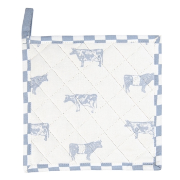 Topflappen Cows Blue