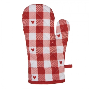 Ofenhandschuh Hearts Red