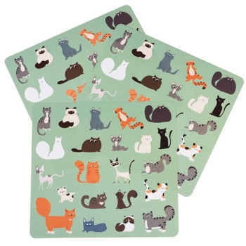 Sticker Set Nine Lives - Katzen