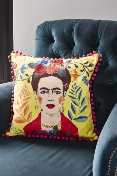 Frida Kahlo Kissen Gelb