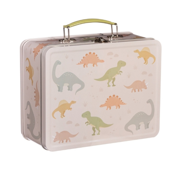 Lunchbox - Metall Köfferchen Dino