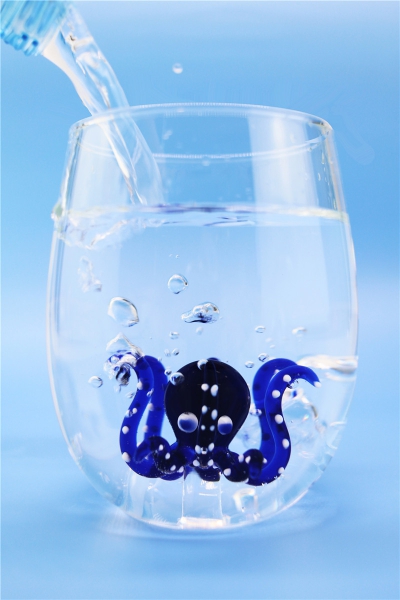 Oktopus Glas