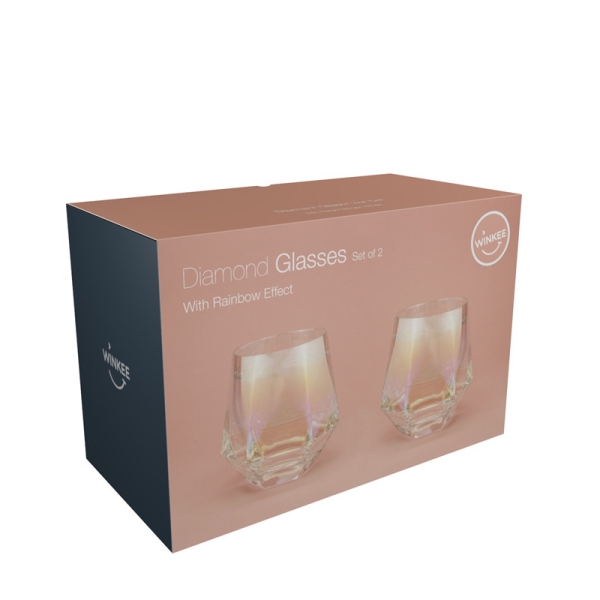 Diamant Whiskey Aperitif Glas 2er Set