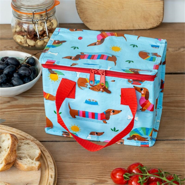 Isolierte Snacktasche Sausage Dog - Blau