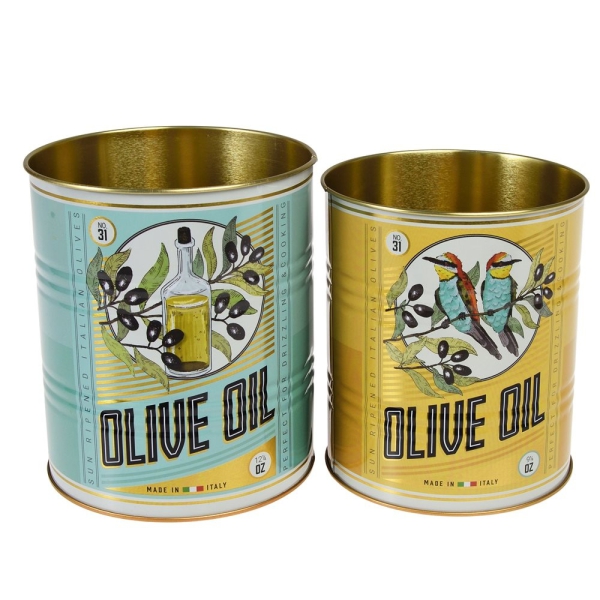 Aufbewahrung Dosen-Set Olive Oil